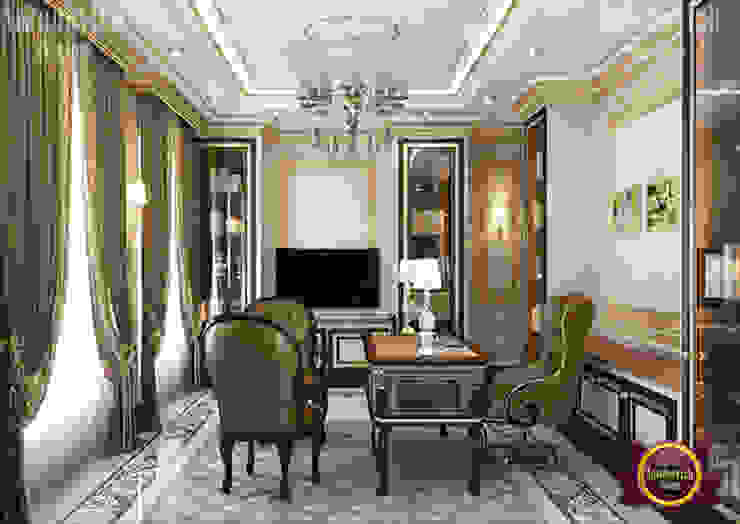 Classic Home Office Interior By Luxury Antonovich Design Homify