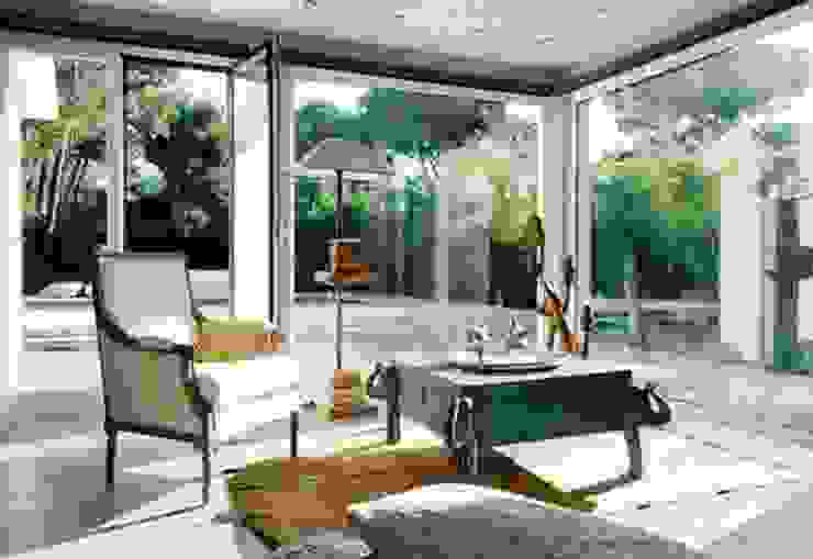 Projecto de Obra e Decoração Bungalow - Quinta da Marinha Officina Boarotto Salas de estar coloniais