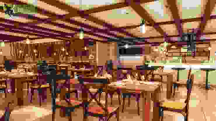 Modern Unique 3d Restaurant Interior Concept Drawings