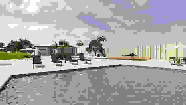 ÁREA GOURMET – RESERVA DO VALE Maria Laura Coelho Piscinas modernas