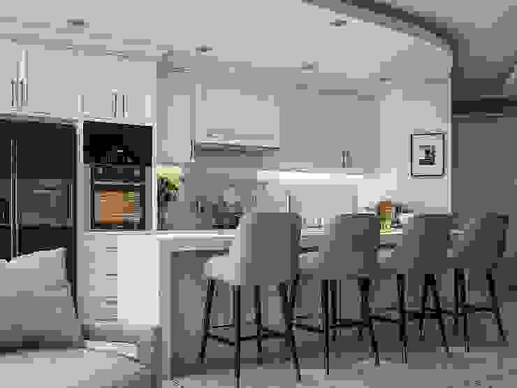 Apartemen City View Mr.H Dapur Gaya Kolonial Oleh Lighthouse Architect Indonesia Kolonial