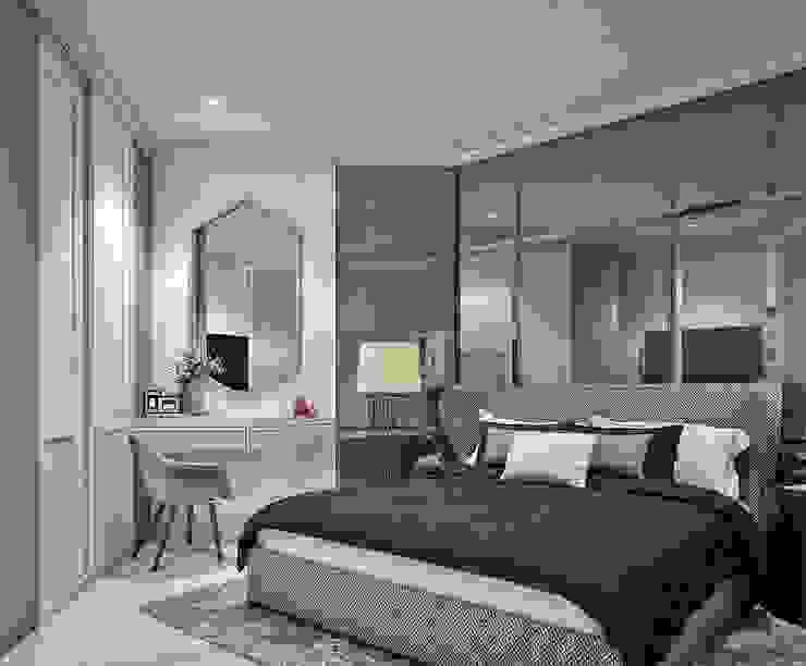 Apartemen City View Mr.H Kamar Tidur Gaya Kolonial Oleh Lighthouse Architect Indonesia Kolonial