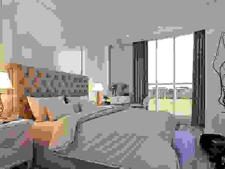 Apartemen City View Mr.H Kamar Tidur Gaya Kolonial Oleh Lighthouse Architect Indonesia Kolonial