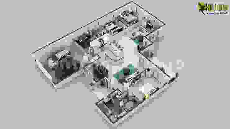 3d Virtual Floor Plan Of Luxurious Villa Design By Yantram Architectural Design Studio Chicago Usa Homify
