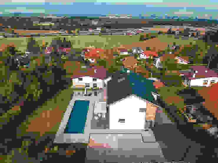HAPPY AND AT EASE Studio Prospettiva Piscina moderna