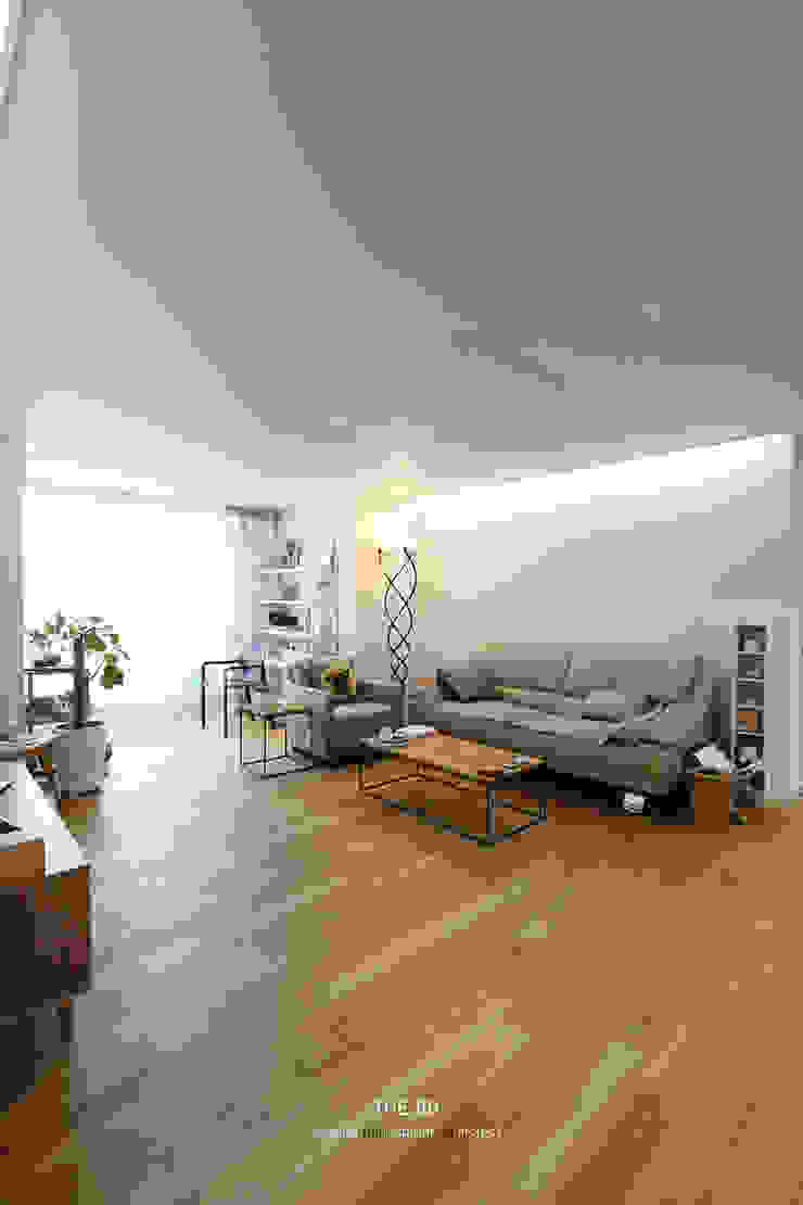 송파구 장지동 파인타운 33평 아파트 인테리어 스칸디나비아 거실 by 더집디자인 (THEJIB DESIGN) 북유럽