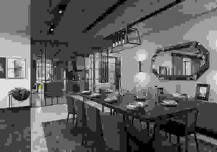 Aksesuarlar ANTE MİMARLIK Modern Yemek Odası Gri iç mekan tasarım,villa tasarım,asma tavan,sürgülü cam kapı