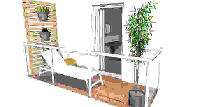 3-Zimmer Wohnung, Der Schlüssel zum Glück - Interior Design Der Schlüssel zum Glück - Interior Design Balcony