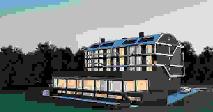 Bloco Habitacional Casas modernas por 3D ART - Image|Film|Print Moderno