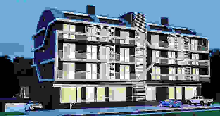 Bloco Habitacional Casas modernas por 3D ART - Image|Film|Print Moderno