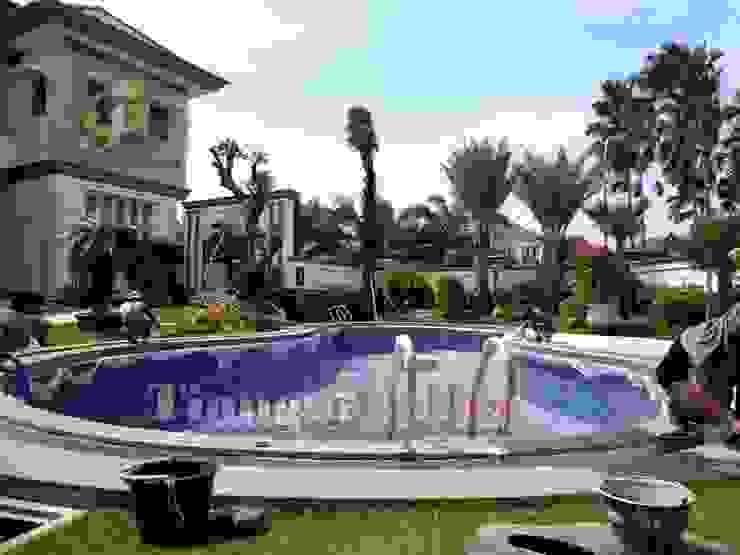 Tukang Taman Surabaya - Tianggadha-art Lagoas de jardins Pedra Verde