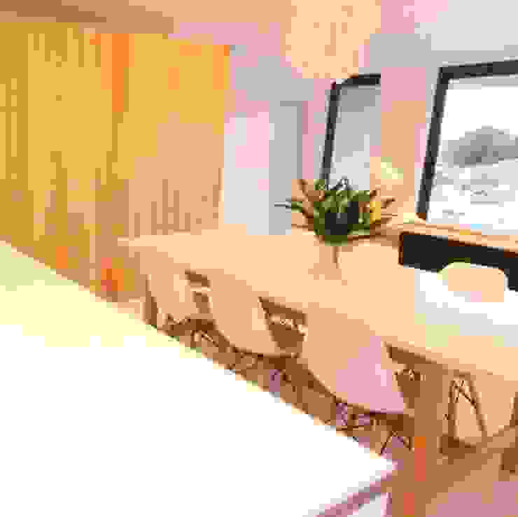 Dab dwelling Dab Den Ltd Modern dining room Wood White