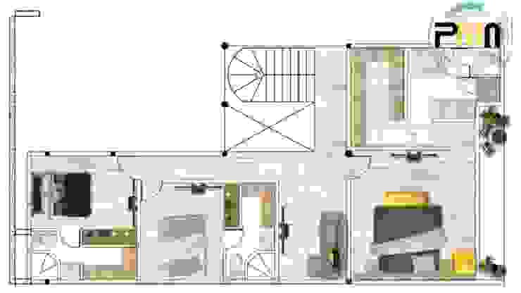 Proyectos y Maquinaria Del Norte SA de CV Camera da letto moderna