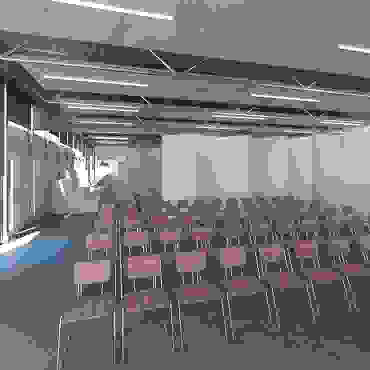 Visual de sala polivalente homify Espacios comerciales estructura,passivhaus,fonoabsorbente,Salones de eventos