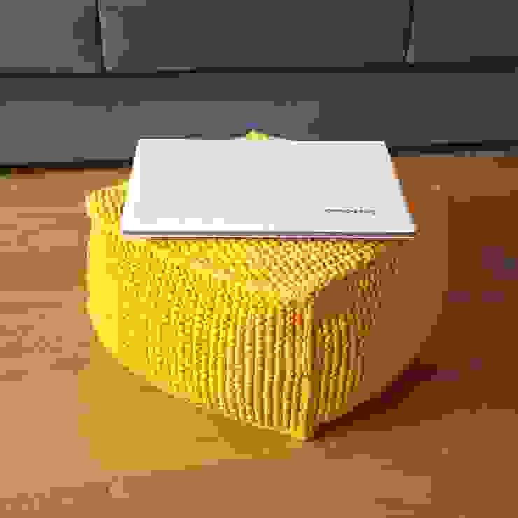 pouf in maglia complemento d arredo