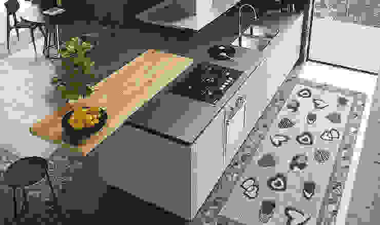 Carvapet Antiscivolo Tappetino da Cucina Anti-Fatica Stuoie in Piedi PVC Ammortizzato Comfort Tappeto da Cucina Nero,44x70cm 