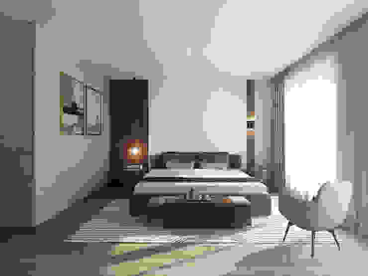 台中室內設計-築采設計 Camera da letto piccola