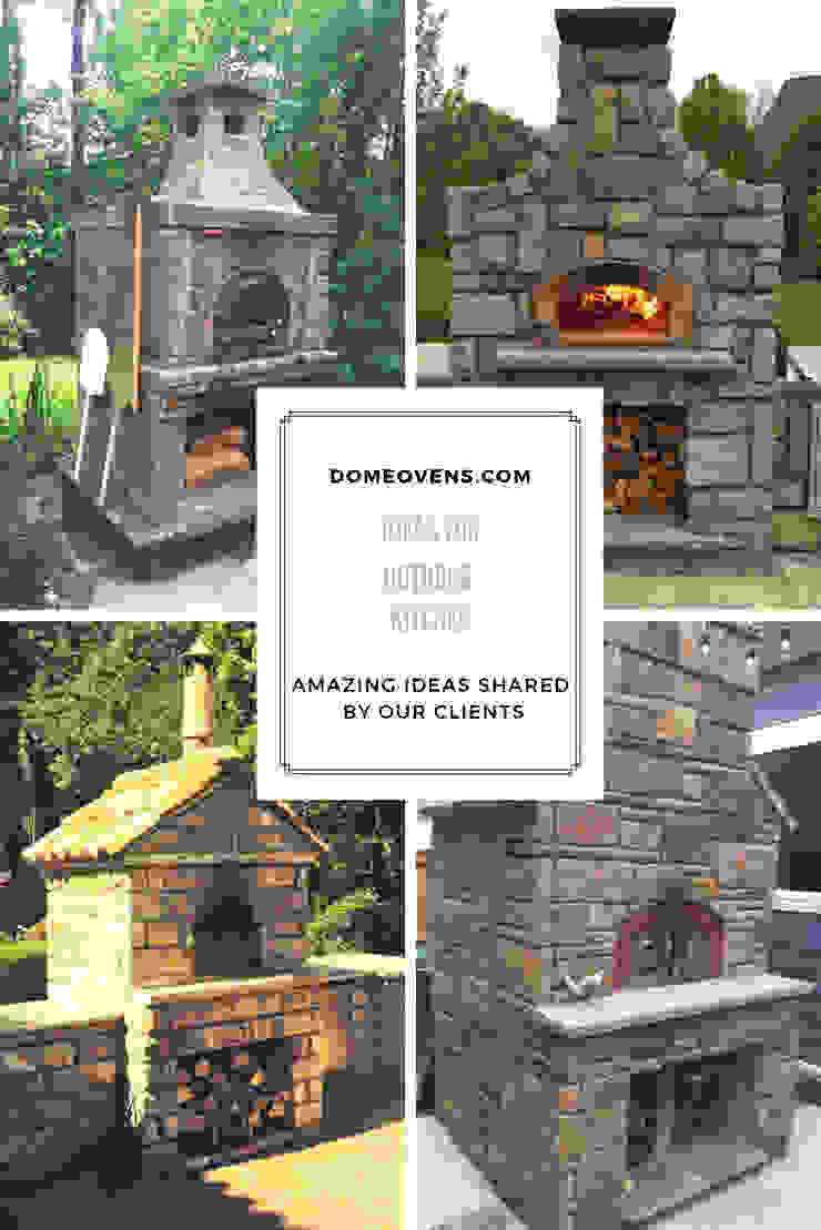 Ideas for outdoor kitchens Dome Ovens® Patios & Decks outdoor kitchens,outdoor living,patio,outdoor cooking,fireplaces