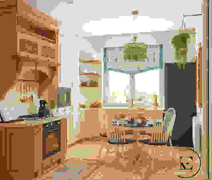 Кухня в средиземноморском стиле. IvE-Interior Маленькие кухни Бежевый кухня
