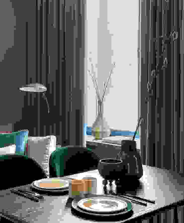 Small flat in Moscow 360 sq.ft Дизайн бюро Татьяны Алениной Modern Living Room