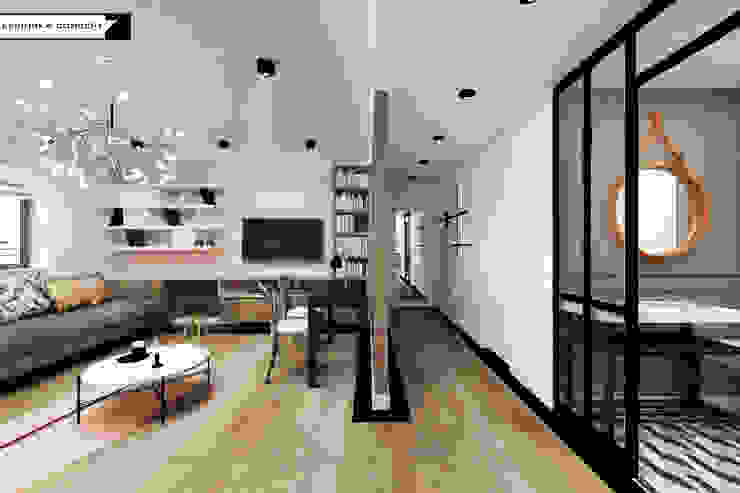 APARTAMENT TRANSATLANTYK LESINSKA CONCEPT Rustykalny salon