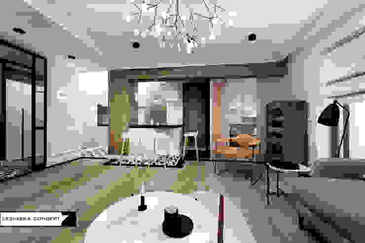 APARTAMENT TRANSATLANTYK LESINSKA CONCEPT Rustykalny salon
