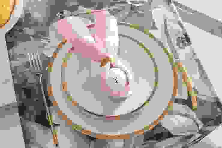 Zartes Altrosa und Pastell Dekoria GmbH Moderne Esszimmer Baumwolle Pink ostern,easter,pastellrosa,rosa,pastellfarbe,esszimmer,Geschirr und Gläser