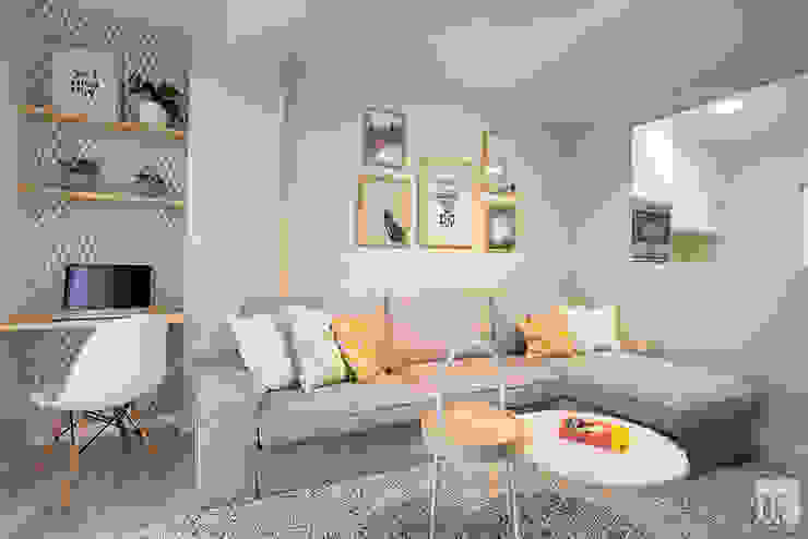Vivienda VyA, UVE laboratorio de diseño UVE laboratorio de diseño Scandinavian style living room