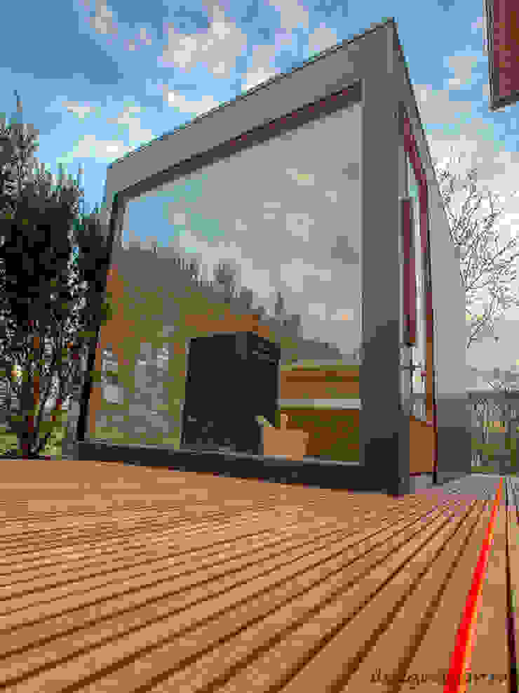 Design Gartensauna Mit Panoramaverglasung Blackbox Von Design
