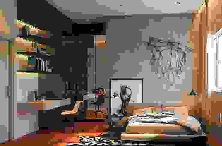 Pavilion Hilltop, Mont Kiara Norm designhaus Rustic style bedroom
