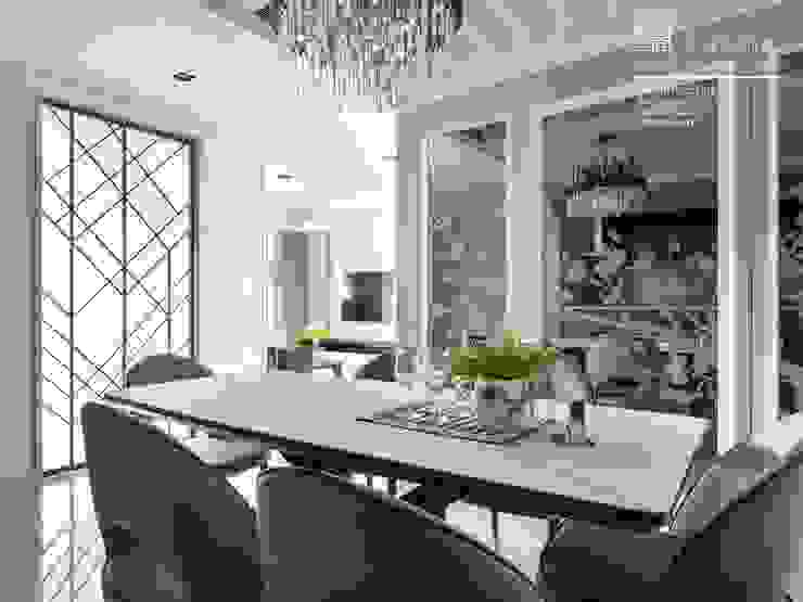 百玥空間設計 ─ 第凡內早餐 Breakfast at Tiffany's 百玥空間設計 餐廳 金屬 White
