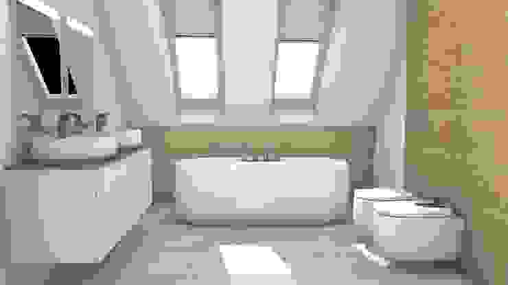 Garrets, sloping ceilings, Blophome Blophome Modern style bathrooms