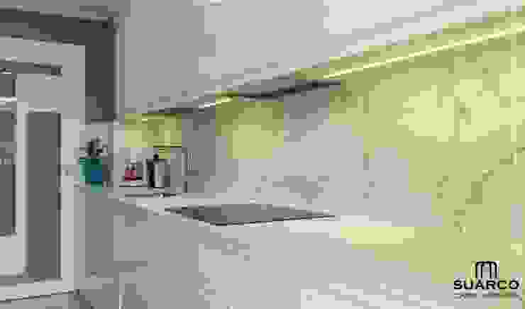 Cocina Blanca con encimera Dekton Aura de Suarco | homify