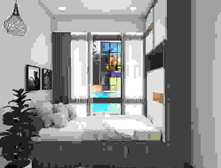 Scandinavian style bedroom interiors Rhythm And Emphasis Design Studio Scandinavian style bedroom