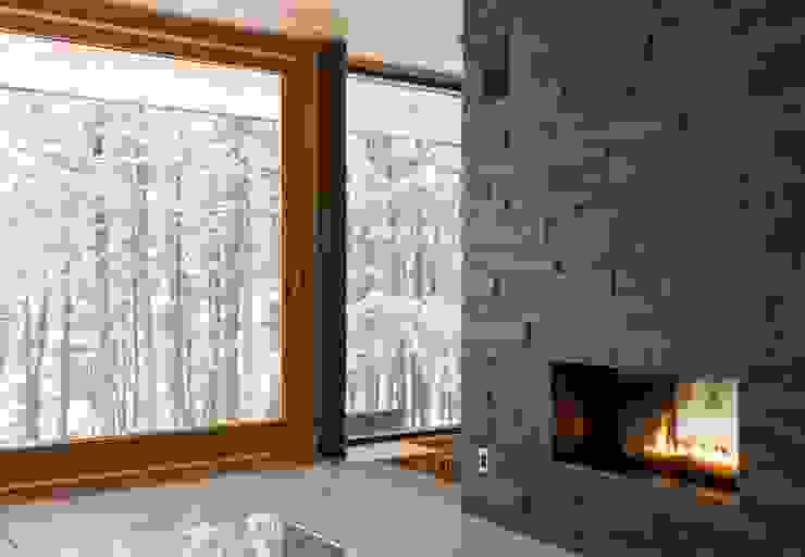Contemporary Cottages in Ontario Trevor McIvor Architect Inc Modern living room