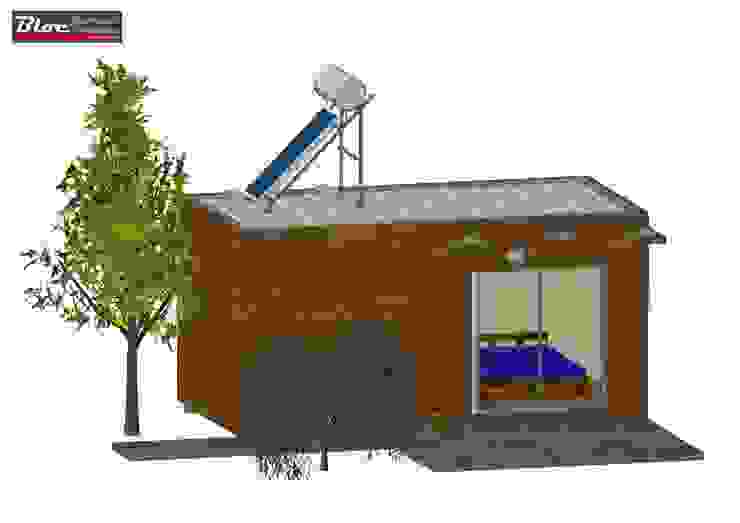 Vista de frente BLOC - Casas Modulares Casa Modulares, Bungalows, Casas Flutuantes, Moradias