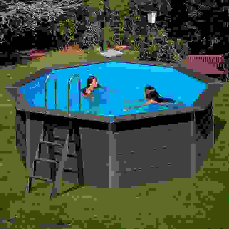 Piscina Gre composite Outlet Piscinas Piscinas de jardín Madera Gris piscina composite,piscina desmontable