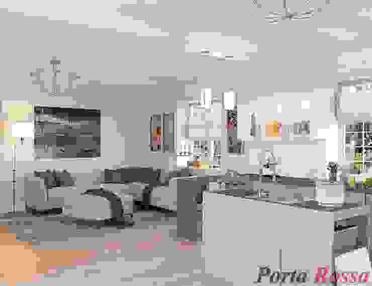 Приватный будинок в с. Забір'я, Дизайн студія "Porta Rossa" Дизайн студія 'Porta Rossa' Кухня дизайнинтерьера