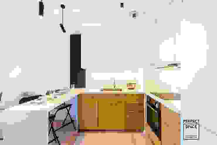 Mieszkanko dla dwojga Perfect Space Minimalistyczna kuchnia