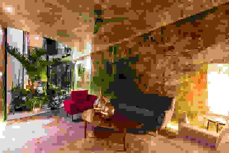 Taller Estilo Arquitectura Living room Concrete Grey