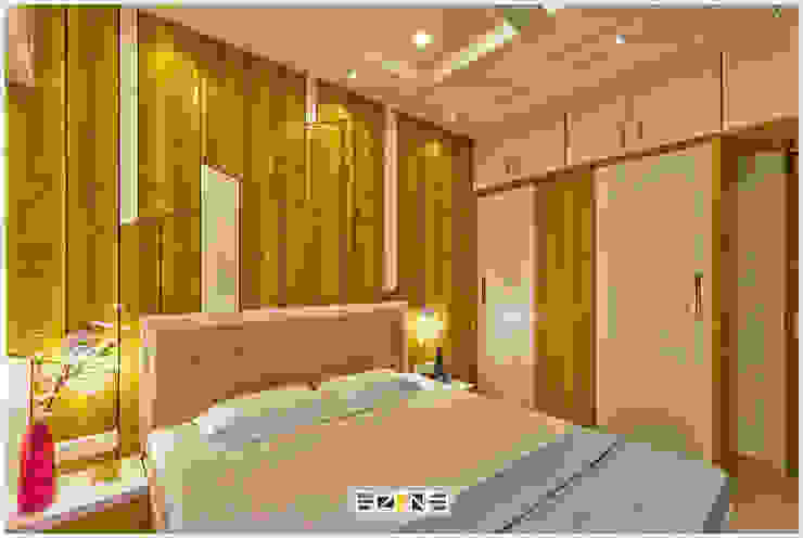 2BHK apartment in Pune The D'zine Studio BedroomWardrobes & closets