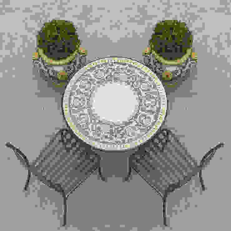 homify Classic style garden Ceramic Green Furniture