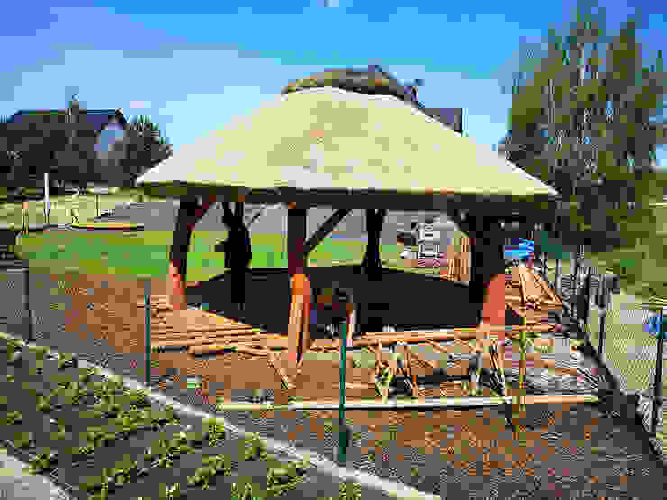 Dwa tarasy drewniane. Realizacja w Zielonej Górze PHU Bortnowski