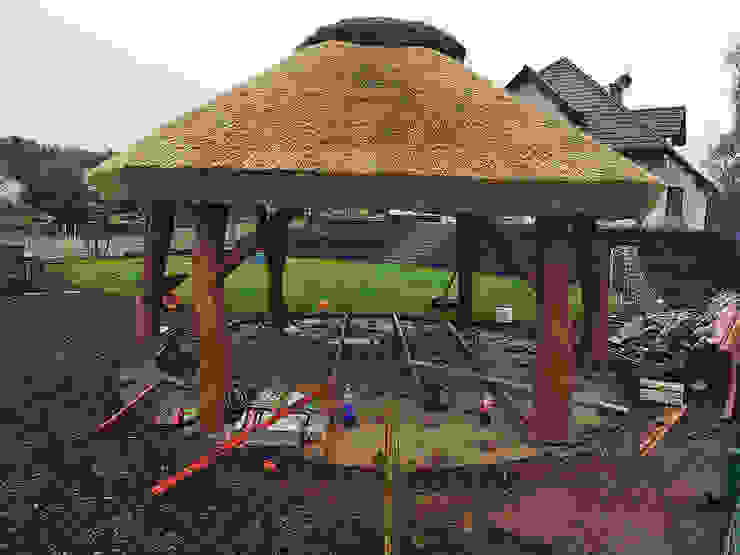 Dwa tarasy drewniane. Realizacja w Zielonej Górze PHU Bortnowski