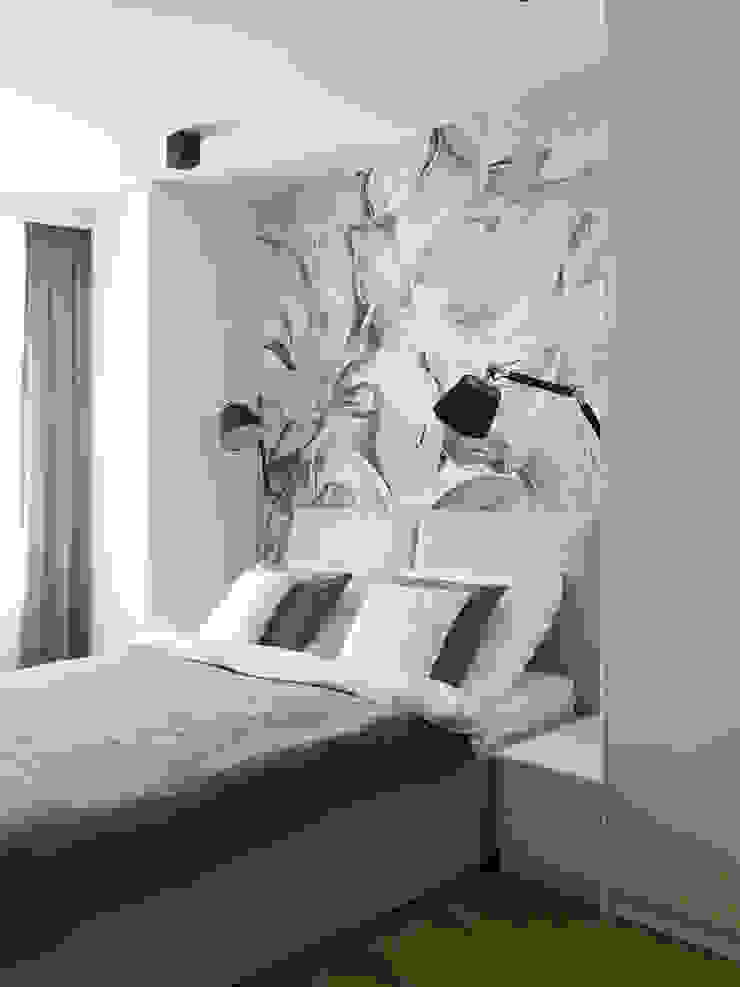 Belleville projektowanie wnętrz Camera da letto moderna Blu