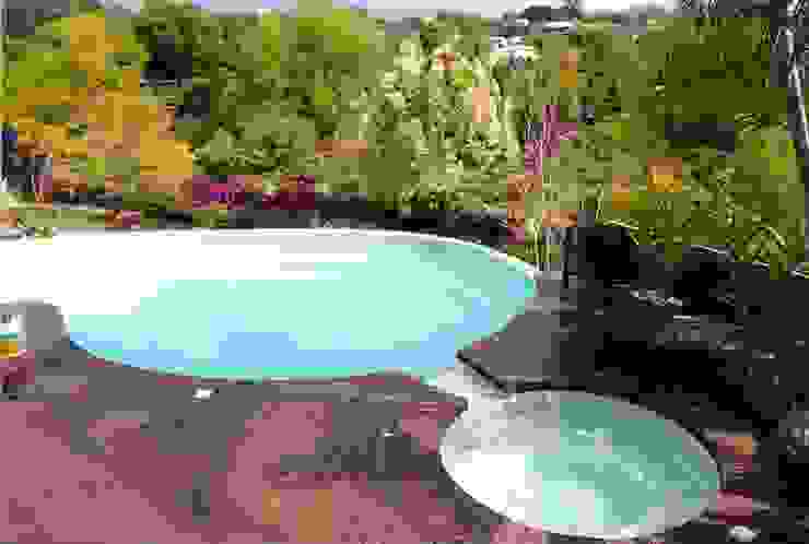 DECK MADERA DE IPE, ArqTech ArqTech Garden Pool Concrete Turquoise
