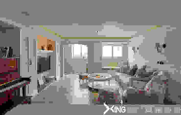 興躍設計 Wohnzimmer im Landhausstil