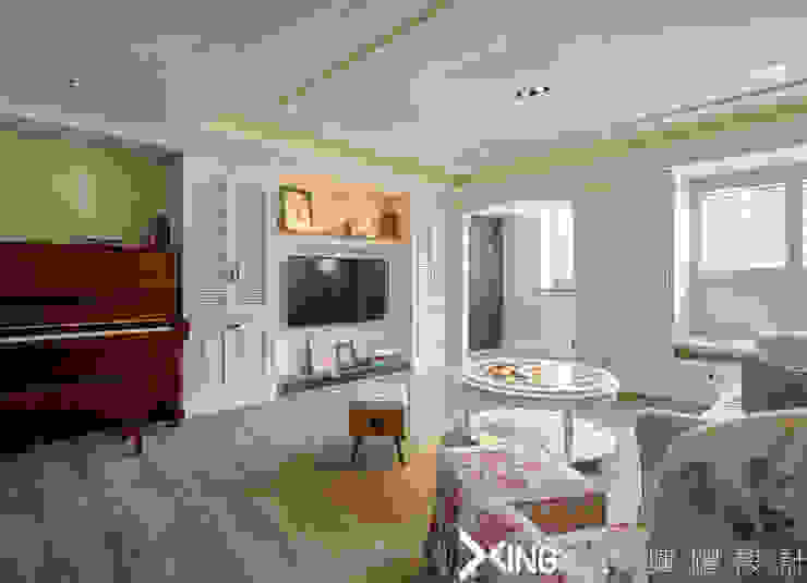 興躍設計 Wohnzimmer im Landhausstil