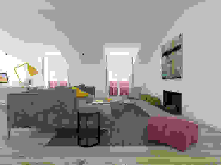 Salon minimaliste par martimsousaemelo Minimaliste Bois Effet bois