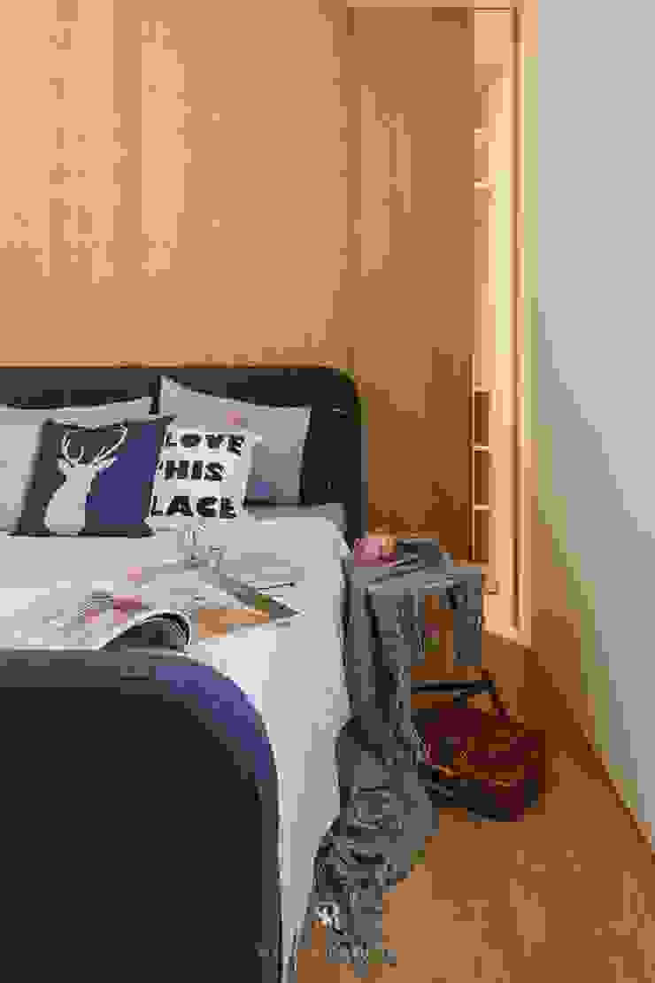 理絲室內設計有限公司 Ris Interior Design Co., Ltd. Small bedroom Дерево-пластичний композит Дерев'яні
